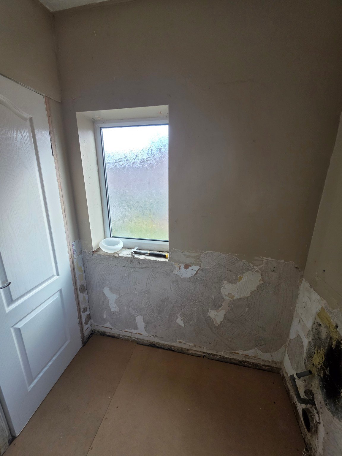 During - Full Bathroom Refurbishment & Shower Boarding project photo
