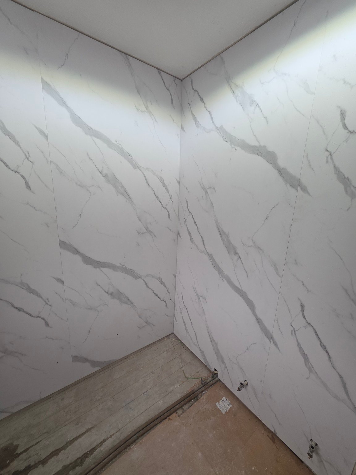 During - Full Bathroom Refurbishment & Shower Boarding project photo