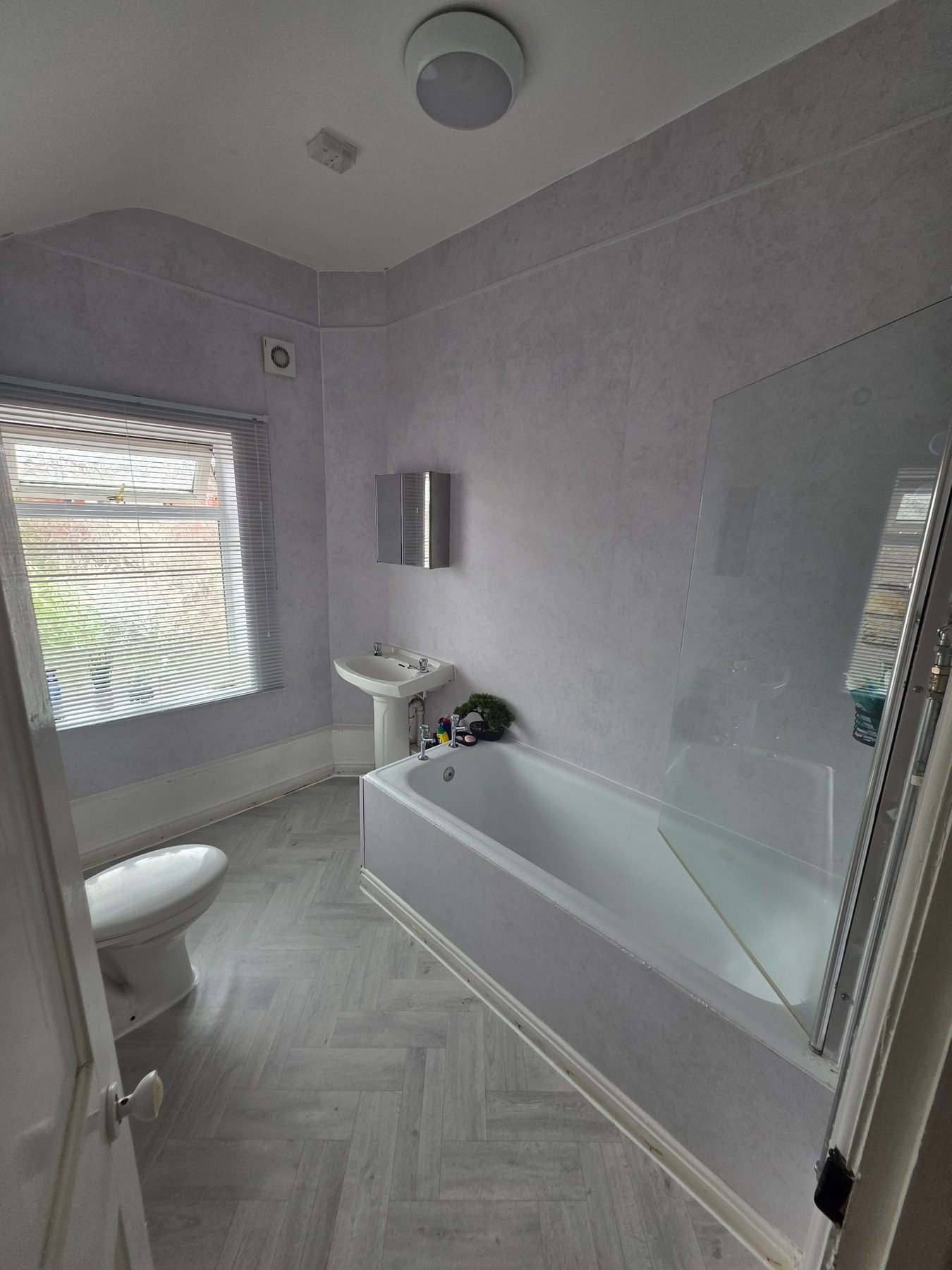 Completed bathroom renovation