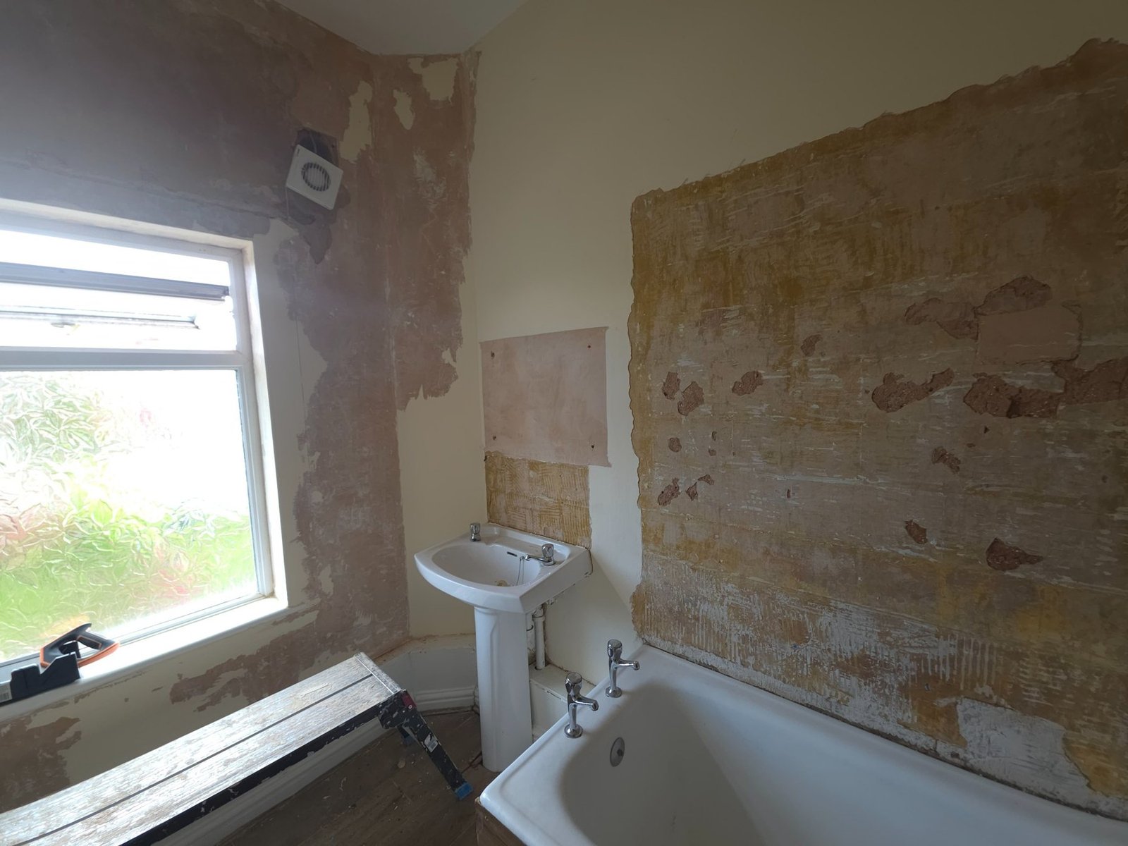 During - Shower Boarding & Bathroom Flooring project photo