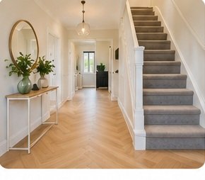 Renovated hallway