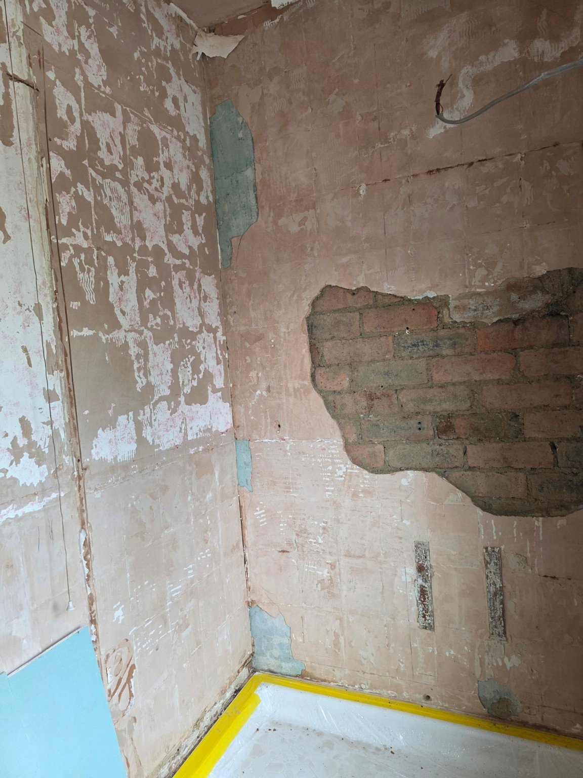 During - Full Bathroom Strip-Out & Tiling project photo