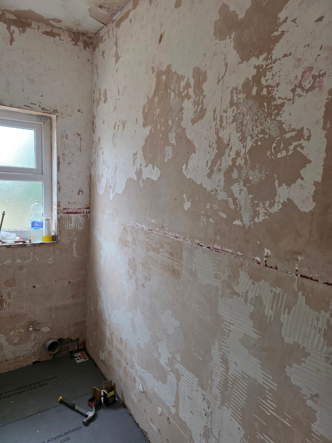 During - Full Bathroom Strip-Out & Tiling project photo